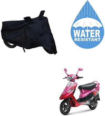 RPSENTTERPR Waterproof Two Wheeler Cover for TVS(Scooty Pep+, Black)
