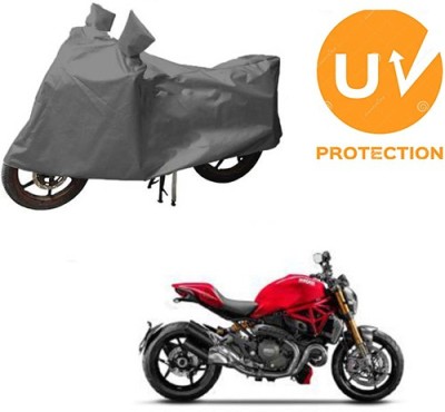 RPSENTTERPR Waterproof Two Wheeler Cover for Ducati(Monster 795, Grey)