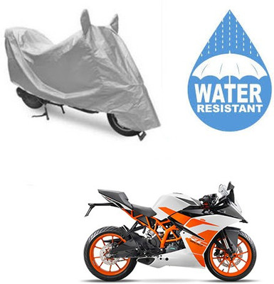 RPSENTTERPR Waterproof Two Wheeler Cover for KTM(Duke 200, Silver)