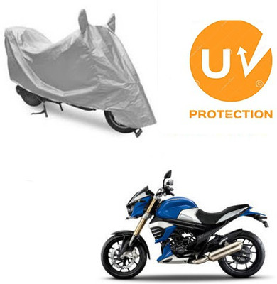 saanvi Waterproof Two Wheeler Cover for Mahindra(MOJO XT 300, Silver)