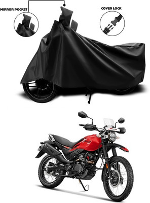 ANTHUB Waterproof Two Wheeler Cover for Hero(Xpulse 200T, Black)