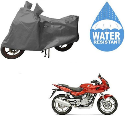 RPSENTTERPR Waterproof Two Wheeler Cover for Bajaj(Pulsar 220 DTS-i, Grey)