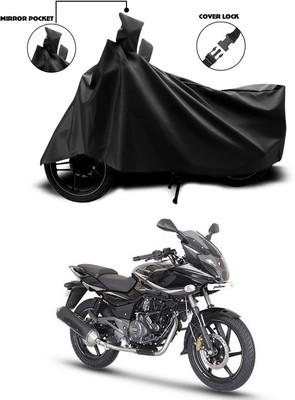 SEBONGO Waterproof Two Wheeler Cover for Bajaj(Pulsar 220 DTS-i, Black)