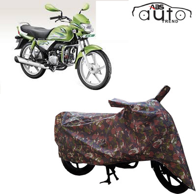 ABS AUTO TREND Two Wheeler Cover for Hero(HF Deluxe Eco, Multicolor)