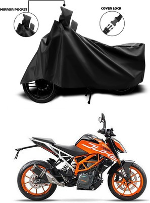 ANTHUB Waterproof Two Wheeler Cover for KTM(Duke 390, Black)