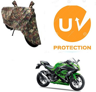 SANJU Waterproof Two Wheeler Cover for Kawasaki(Ninja 300, Multicolor)