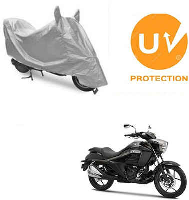 SANJU Waterproof Two Wheeler Cover for Suzuki(Intruder, Silver)
