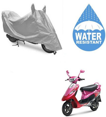 RPSENTTERPR Two Wheeler Cover for TVS(Scooty Pep+, Silver)