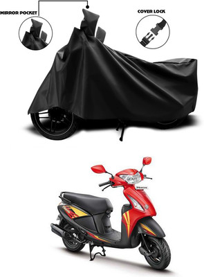 ANTHUB Waterproof Two Wheeler Cover for Hero(Pleasure, Black)