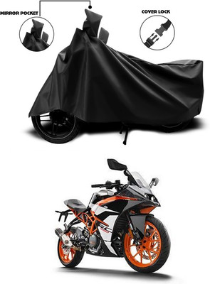 ANTHUB Waterproof Two Wheeler Cover for KTM(RC 390, Black)