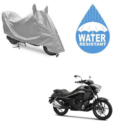 RPSENTTERPR Waterproof Two Wheeler Cover for Suzuki(Intruder, Silver)
