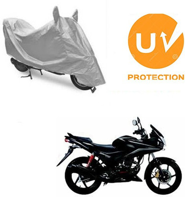 MOTOWORLD Waterproof Two Wheeler Cover for Honda(CBF Stunner, Grey)