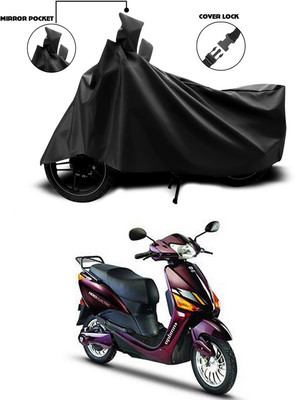 SEBONGO Waterproof Two Wheeler Cover for Hero(Electric Optima Plus, Black)