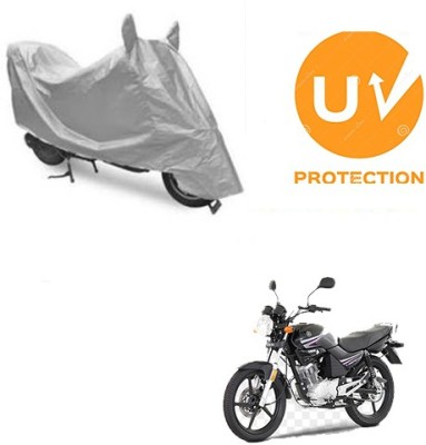 MOTOWORLD Waterproof Two Wheeler Cover for Yamaha(Libero, Grey)