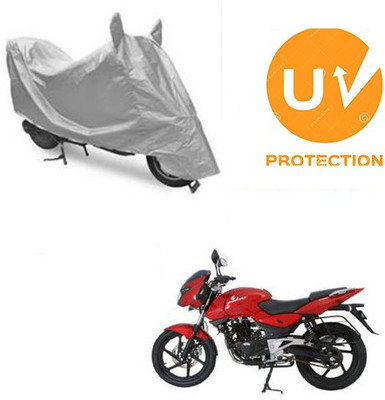 MOTOWORLD Waterproof Two Wheeler Cover for Bajaj(Pulsar 200 NS DTS-i, Grey)