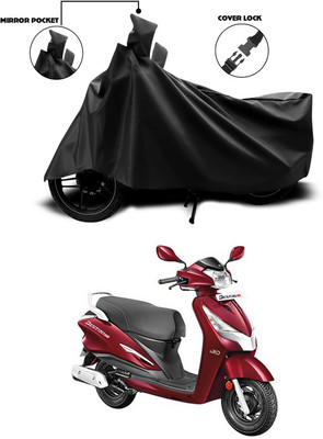 ANTHUB Waterproof Two Wheeler Cover for Hero(Destini 125, Black)