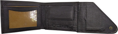 MEXUS Men Casual Black Artificial Leather Wallet(5 Card Slots)
