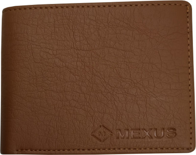 MEXUS Men Casual Tan Artificial Leather Wallet(3 Card Slots)