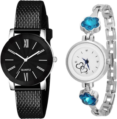 COSMIC BLK020354 blue blossam stone studded Analog Watch  - For Girls
