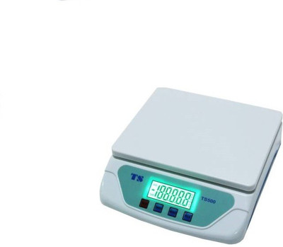 MSNL Compact Scale With Backlight 30 kg with Adaptor Digital Multi-Purpose Kitchen Weighing Scale (TS500) WHITE Weighing Scale (White) Weighing Scale(White)