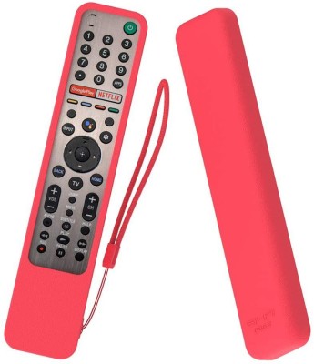 Oboe Back Cover for Sony Smart Tv Voice Remote RMF-TX600U, RMF-TX500E, RMF-TX600E, KD-65AG9, KD-85XG9505, Anti-Dirt Case(Red, Shock Proof, Silicon)