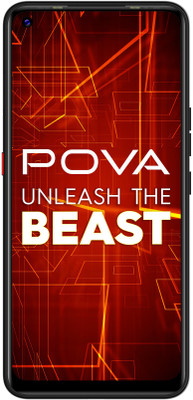 Tecno POVA (Dazzle Black, 128 GB)(6 GB RAM)