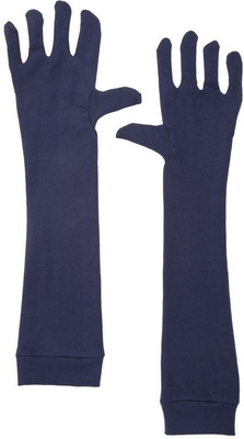 H-Store Cotton Arm Sleeve For Men & Women(Free, Blue)