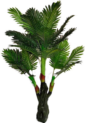 Hyperboles Big Artificial Areca Palm Tree Decorative Plant - 5Feet/150 cm Artificial Plant(150 cm, Green)