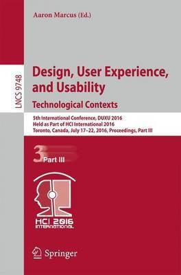 Design, User Experience, and Usability: Technological Contexts(English, Paperback, unknown)