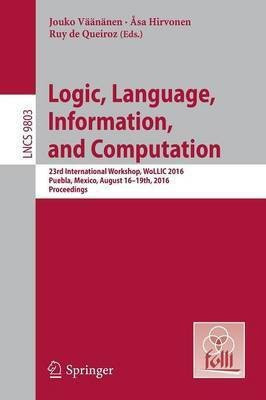 Logic, Language, Information, and Computation(English, Paperback, unknown)