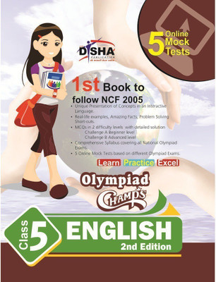 Olympiad Champs English Class 5 with 5 Mock Online Olympiad Tests 1 Edition(English, Paperback, Disha Experts)