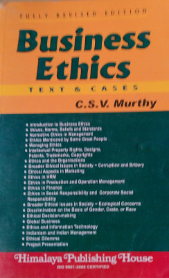 Business Ethics Text & Cases(English, Paperback, Murthy C.s.v.)