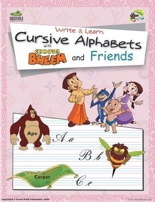 Write & Learn Cursive Alphabets with Chhota Bheem and Friends(English, Paperback, Viswanadha Raj)