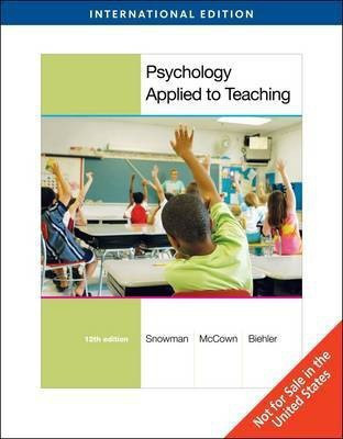 Psychology Applied to Teaching(English, Paperback, Snowman Jack)