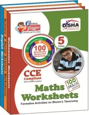Perfect Genius English, Mathematics, Science & Social Science Worksheets for Class 5 (Based on Bloom's Taxonomy)  - Formative Activities on Bloom's Taxonomy(English, Book, unknown)