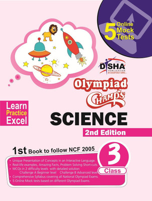 Olympiad Champs Science Class 3 with 5 Online Mock Tests 1 Edition(English, Paperback, Disha Experts)