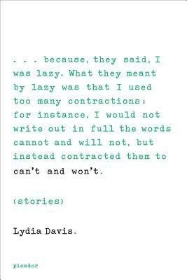 Can't and Won't(English, Paperback, Davis Lydia)