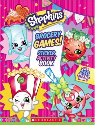 Shopkins - Grocery Games: Sticker Activity Book  - Sticker Activity Book, Includes Over 250 Stickers Inside!(English, Paperback, unknown)