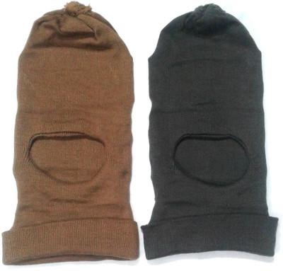 Queen Style Solid Beanie Cap(Pack of 2)