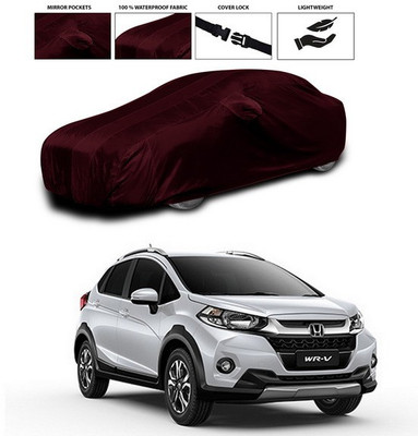 SEBONGO Car Cover For Honda WRV (With Mirror Pockets)(Maroon)