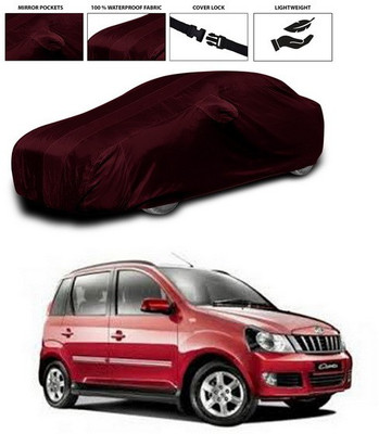 ANTHUB Car Cover For Mahindra Quanto (With Mirror Pockets)(Maroon)