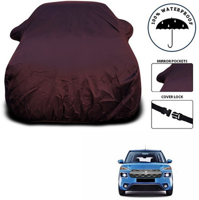 ANTHUB Car Cover For Maruti Suzuki XL5 (With Mirror Pockets)(Maroon)