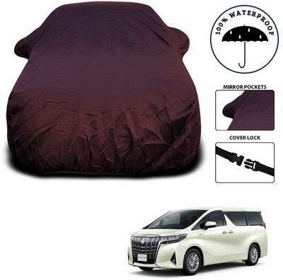 SEBONGO Car Cover For Toyota Alphard (With Mirror Pockets)(Maroon)