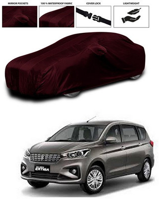 SEBONGO Car Cover For Maruti Suzuki Ertiga (With Mirror Pockets)(Maroon)