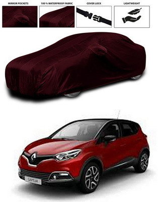 SEBONGO Car Cover For Renault Captur (With Mirror Pockets)(Maroon)