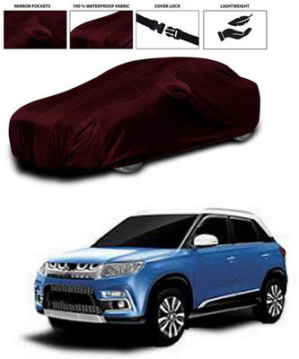 SEBONGO Car Cover For Maruti Suzuki Grand Vitara (With Mirror Pockets)(Maroon)