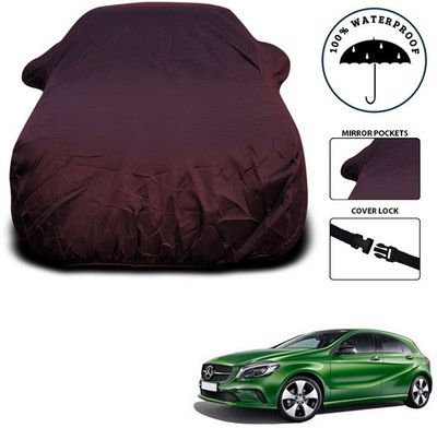 ANTHUB Car Cover For Mercedes Benz A-Class Sedan (With Mirror Pockets)(Maroon)