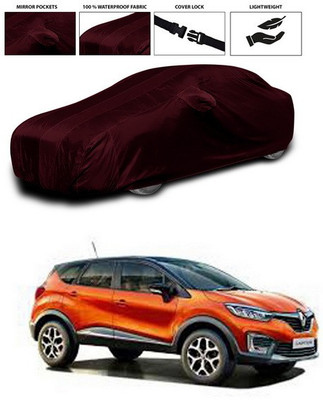 SEBONGO Car Cover For Renault Captur (With Mirror Pockets)(Maroon)