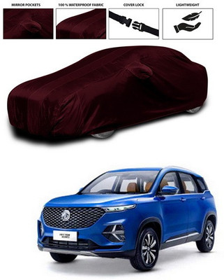 SEBONGO Car Cover For MG Hector (With Mirror Pockets)(Maroon)