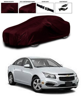 ANTHUB Car Cover For Chevrolet Cruze (With Mirror Pockets)(Maroon)